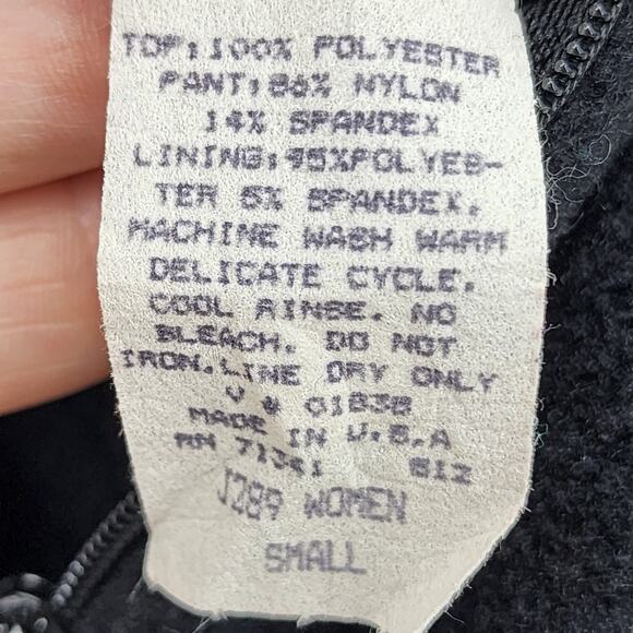 L.L Bean Women's Vintage Stirrup Ski Jumpsuit Black USA Made Size Small - Picture 3 of 5